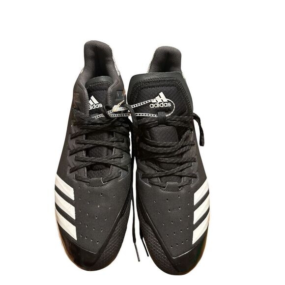 Adidas Icon Bounce Metal Baseball Cleat US Men's Size 13 Black/White CG5421 - Picture 2 of 5